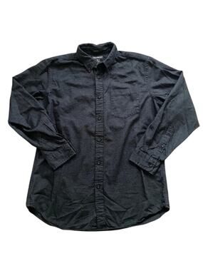 Eddie Bauer M Men's Black Button-Down Shirt #0146